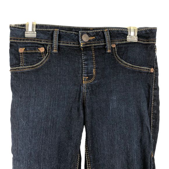 Women's Dark Wash Jeans by a.n.a. Like New, Embroidered Pockets, SZ S - Picture 3 of 8